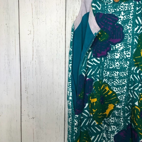 Anthro Vanessa Virginia graphic Hibiscus shift - Picture 4 of 8